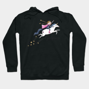 Girlpower - Einhorn - Unicorn Hoodie